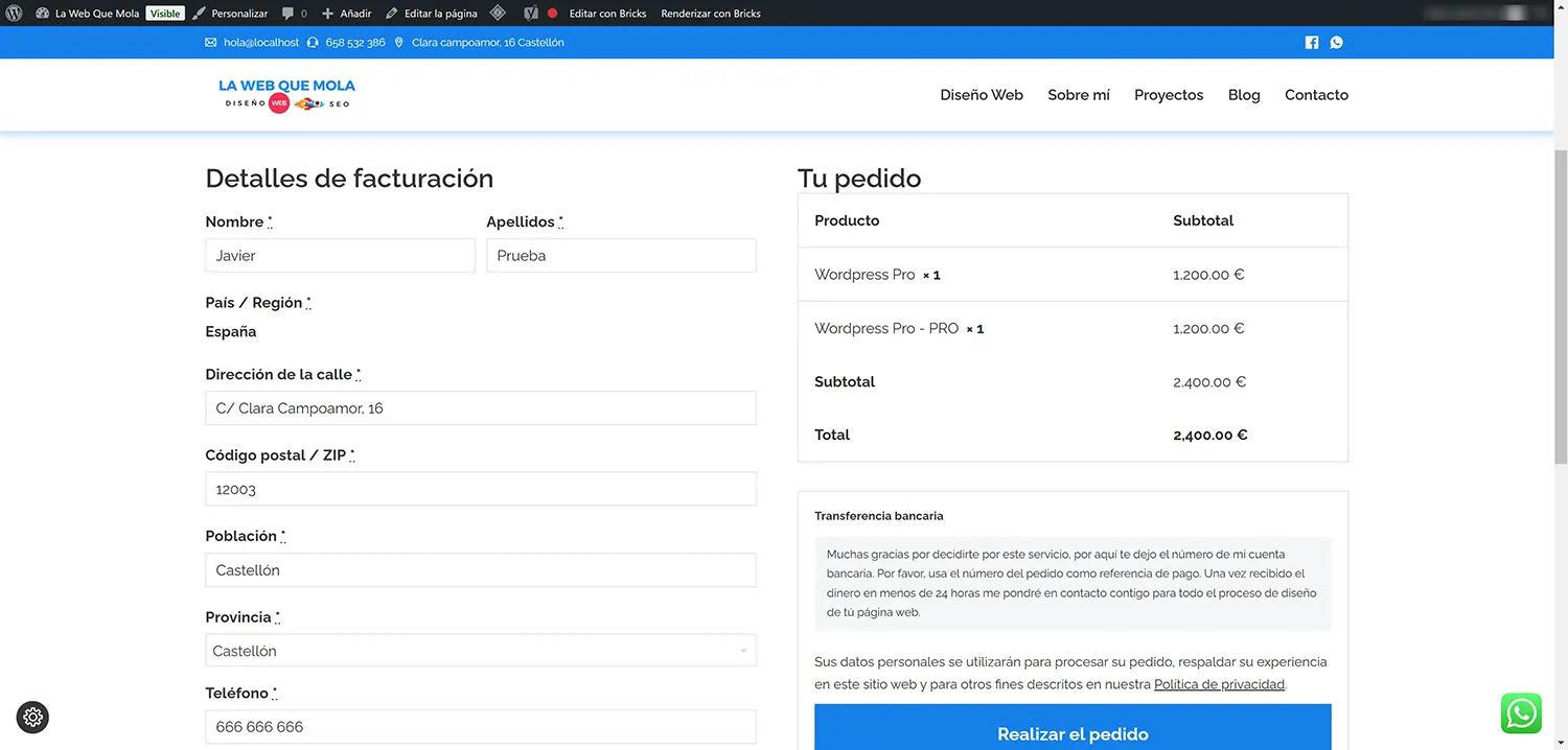 pagina-checkout-bricks-woocommerce