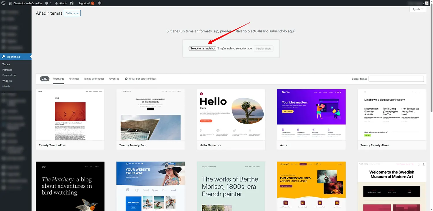 instalar-tema-externo-wordpress