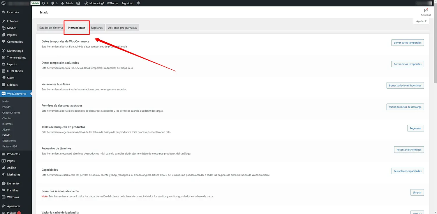 regenerar-paginas-woocommerce
