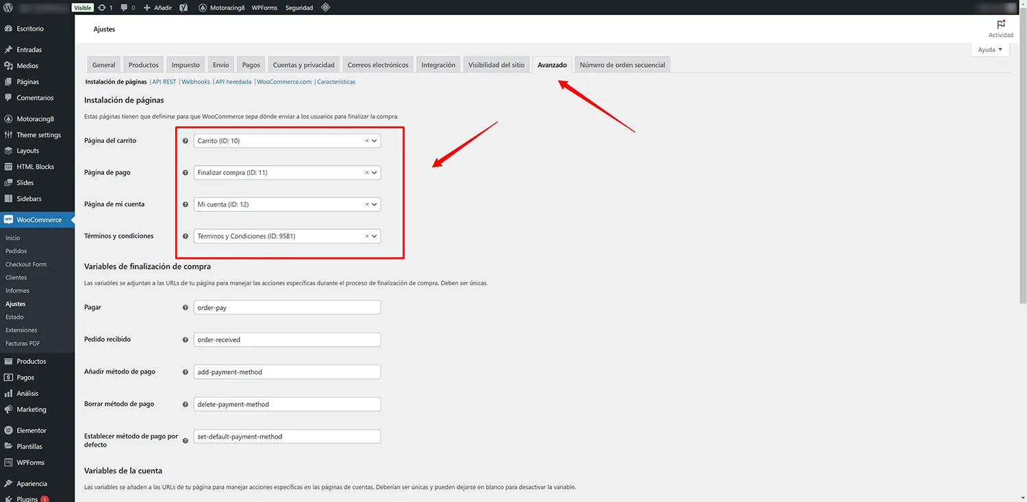 seleccionar-paginas-woocommerce