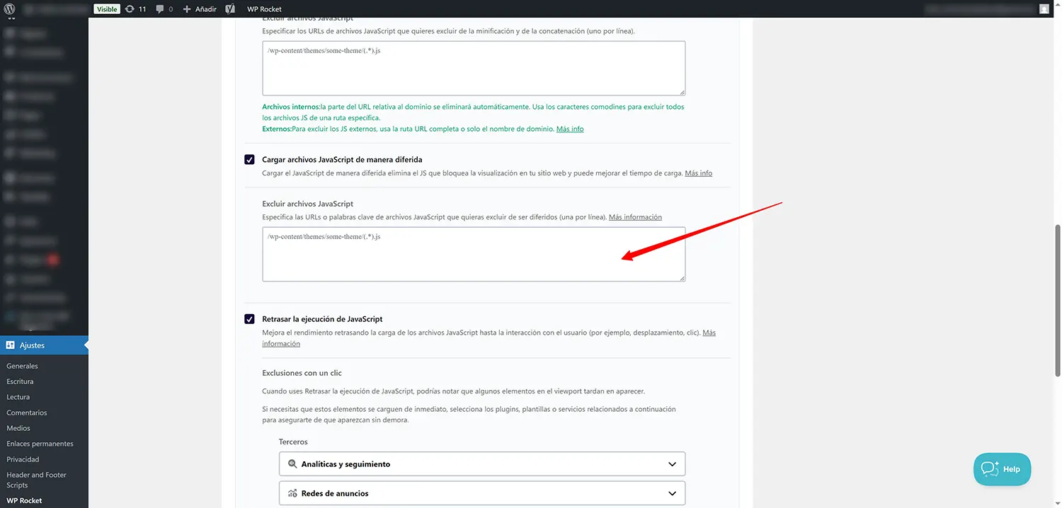exclusiones-wp-rocket-manuales-elementor