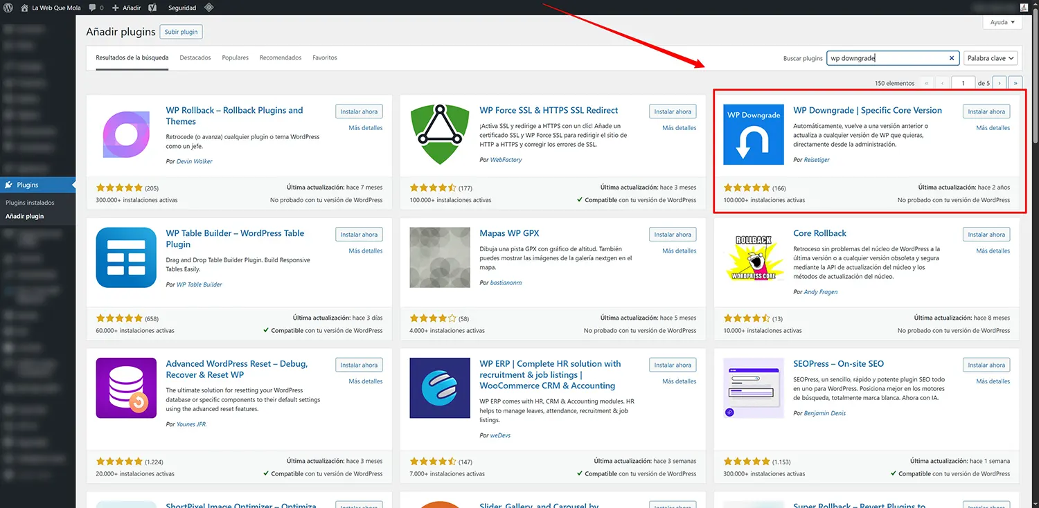 plugin-downgrade-wordpress