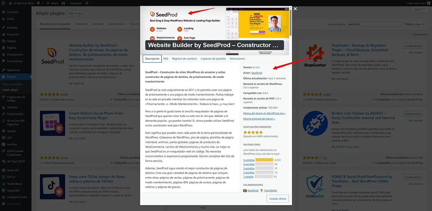 seedprod-landing-mantenimiento-wordpress