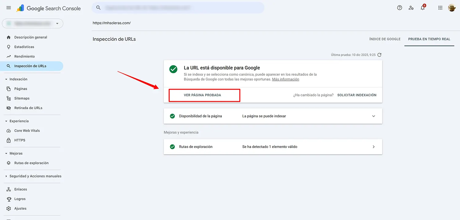 ver-pagina-probada-google-search-console